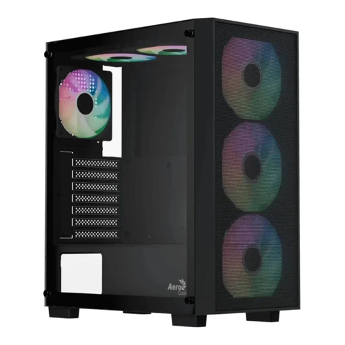 Aerocool B509A Flow ARGB ATX Mid Tower Gaming PC Case