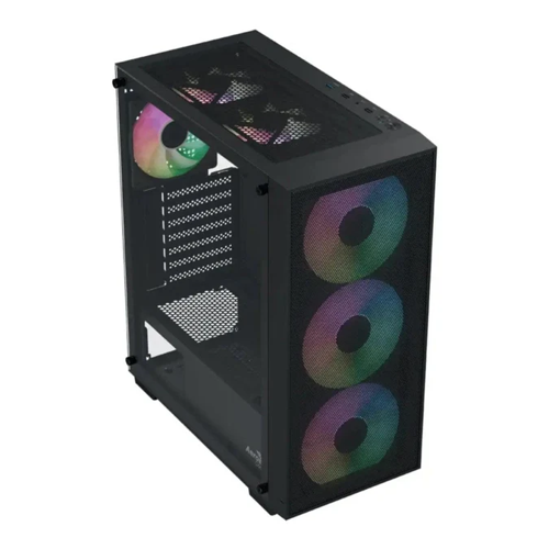 Aerocool B509A Flow ARGB ATX Mid Tower Gaming PC Case