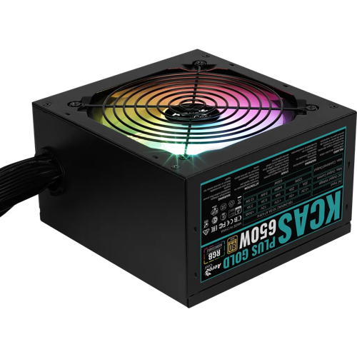 Aerocool KCAS PLUS GOLD 650W 80PLUS Gold ARGB Power Supply