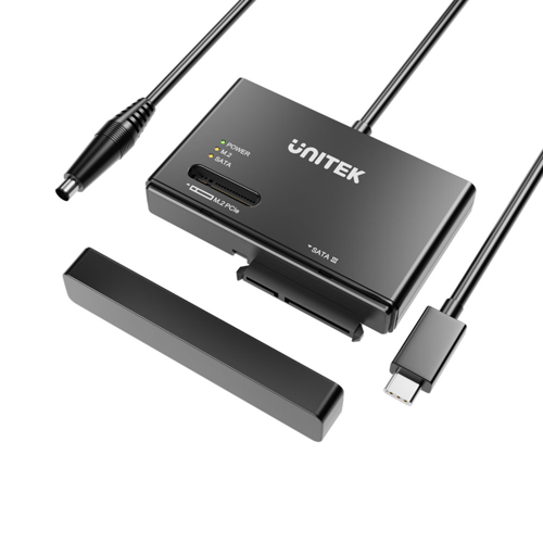 Unitek S1232A01|USB Type-C to NVMe M.2SSD & SATA SSD/HDD Adapter