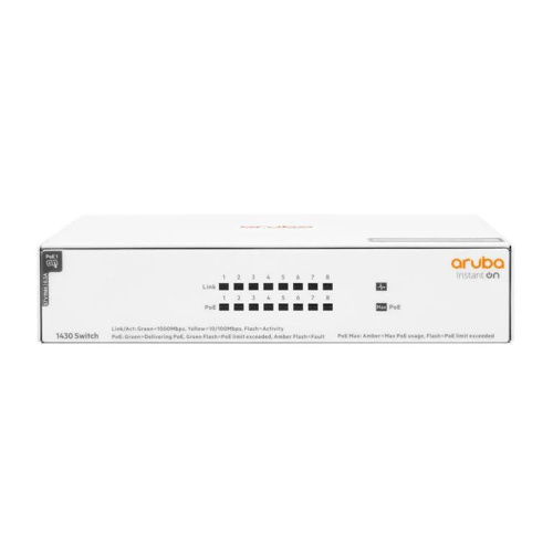 HPE Networking Instant On 1430 8 Port GbE Poe Switch | SW14308G