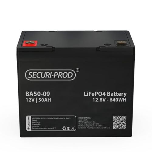 Securi-Prod 12V 50Ah Lithium LiFePO4 Battery