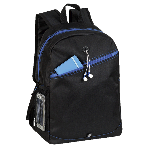 Backpack With Contrast Colour Diagonal Zip (BB0205)