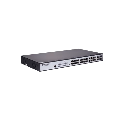 BDCOM 26-Port 10/100 Switch 24 POE ports, 2x 1000Mbps Comb Ports