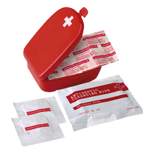 First Aid Kit in Plastic Case (GFT-06-DR)
