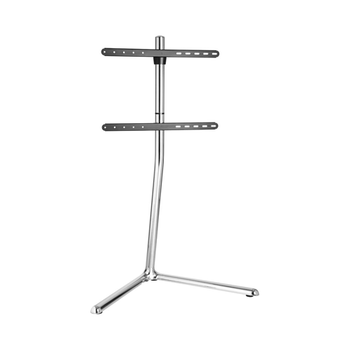 LinkQnet 49-70" Chrome Plated Slender V-Base Studio TV Stand