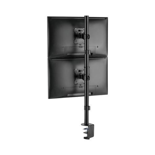 LinkQnet LDT57-C02V 17-32" Dual Screen Pole Mount Desk Bracket