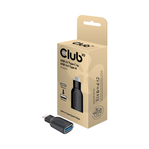 Club3D USB3.0 Type-C Male to USB Female Adapter (CAA-1521)
