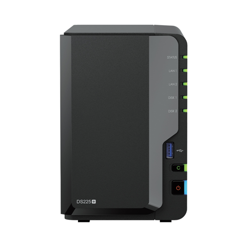 Synology DS225+ 2 Bay Desktop NAS (Diskless) Synology DS225+ 2 Bay Desktop NAS (Diskless)