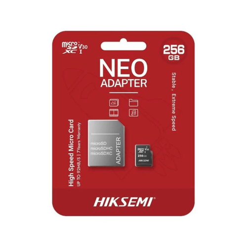 HikSemi 256GB Micro SD Card + Adaptor HS-TF-C1(STD)256GADAPTER