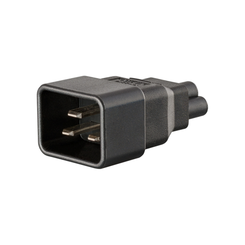 LinkQnet IEC C20 Male to Clover Female Adapter