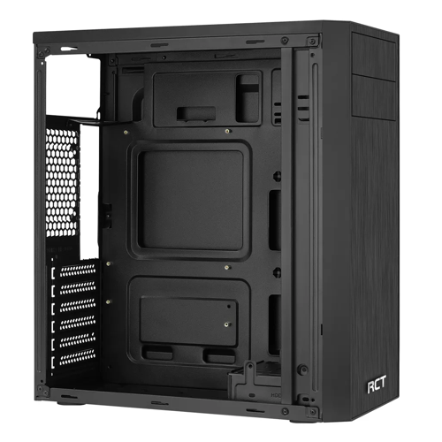 RCT Mid ATX Case with DVD drive slot - Black + 550W