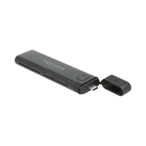 Delock Type-C M.2 NVMe PCIe or SATA SSD Tool External Enclosure