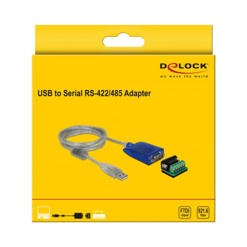 Delock 64055 USB2.0 Type-A to RS-422/485 DB9 Serial Adapter