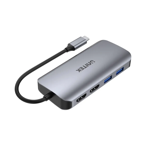 UNITEK D1122A | 8-In-1 USB TYPE-C Dual HDMI Port Replicator