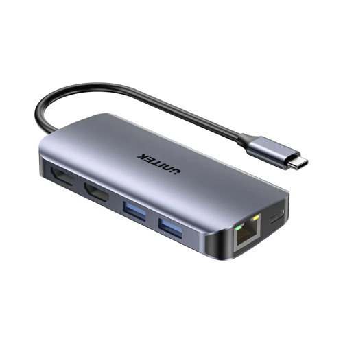 UNITEK D1122A | 8-In-1 USB TYPE-C Dual HDMI Port Replicator
