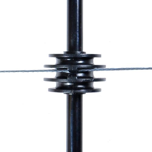 Nemtek Round Bar Insulator Black (EI-BRBB)