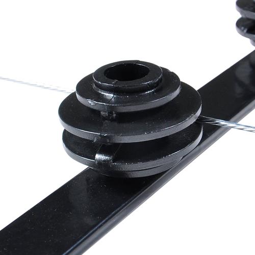 Nemtek Flat Bar Insulator Black (EI-BFBB)
