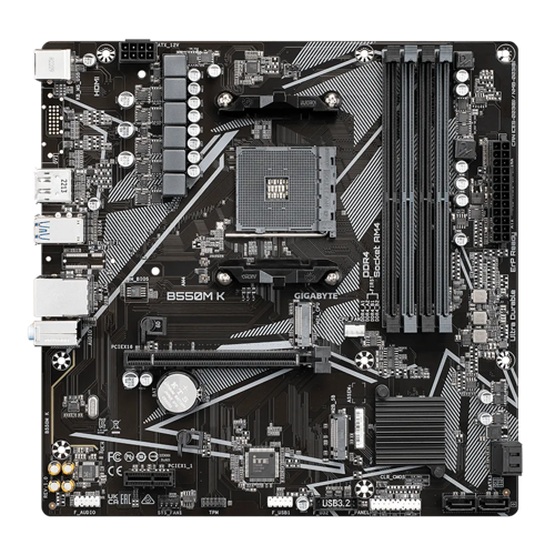 Gigabyte B550M K AMD Socket AM4 mATX Motherboard