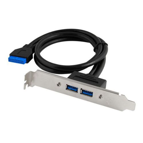 Mecer 2 Port USB 2.0 Cable with Bracket