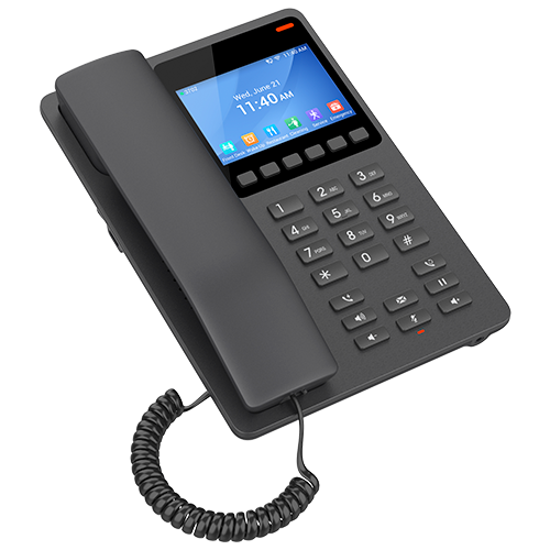 Grandstream GHP631 2 Line 3.5'' Color LCD Hotel Phone Black