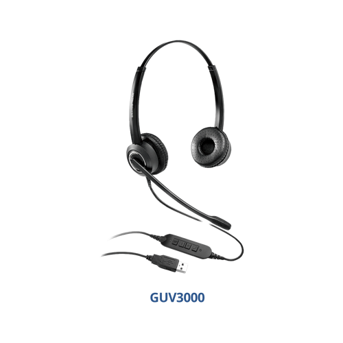 Grandstream GUV3000 HD USB Binaural Professional Headset Grandstream GUV3000 HD USB Binaural Professional Headset