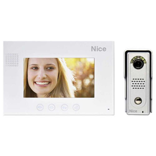 NICE 7" Colour Video Intercom Kit incl Die Cast Gate Station
