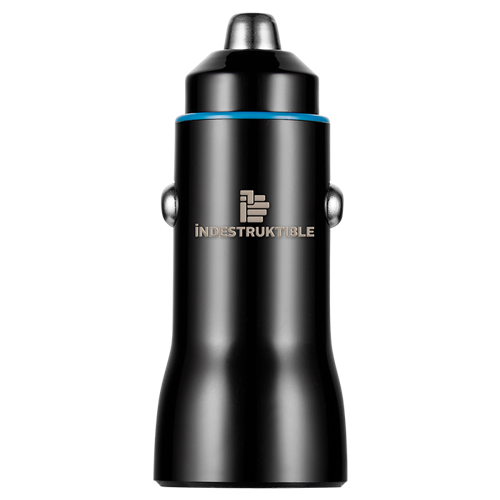 Indestruktible 38W Dual Car Charger USB & Type-C