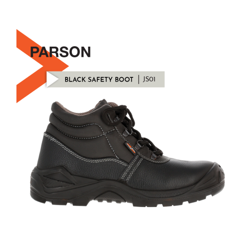 PARSON JS01R Safety Boot STC PU/PU/SMS SRC (Black)
