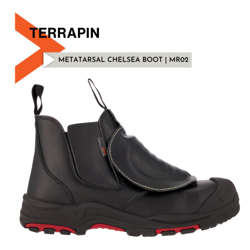 TERRAPIN MR02 Black Metatarsal Chelsea STC PU/RU/MET/KVLR SRC