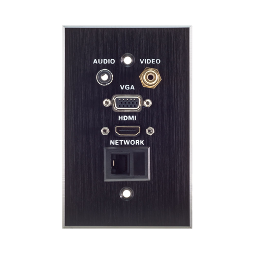 LinkQnet NET-QC-12580 Multi Audio and Video Wall Plate 4x2