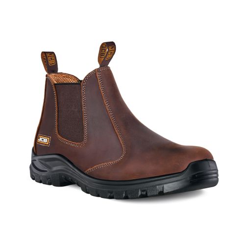 JCB Chelsea Brown Smooth Safety Boot