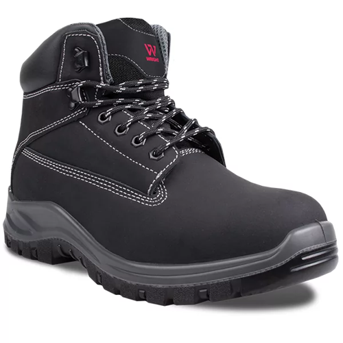 Wright Holton Black Nubuck Safety Boot