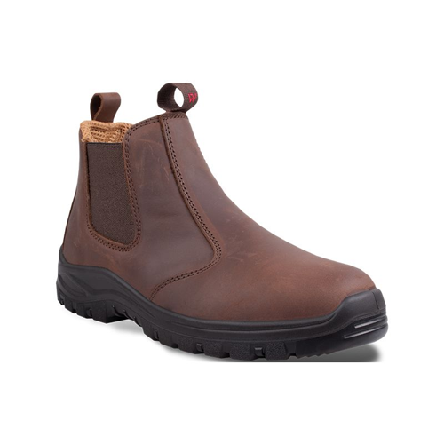 Wright Chelsea Brown Smooth Safety Boot