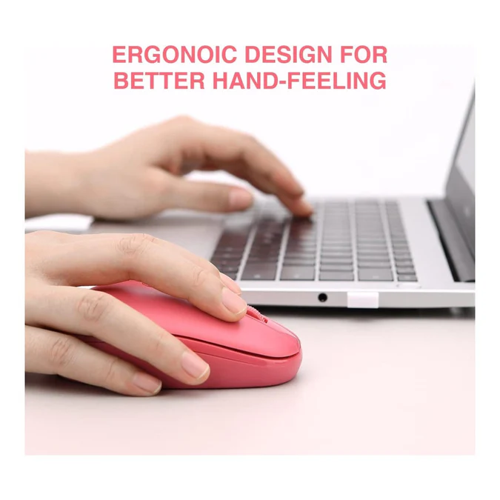 RII RM700-PINK Silent 2.4G Wireless Mouse Pink