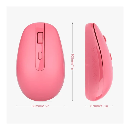 RII RM700-PINK Silent 2.4G Wireless Mouse Pink