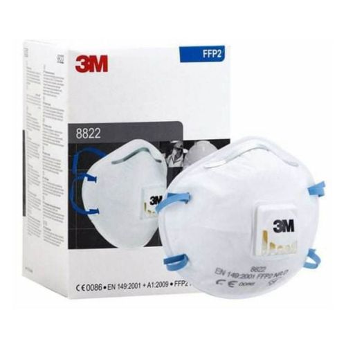 3M 8822 FFP2 Valved Particulate Respirator (Each- Buy box of 10)