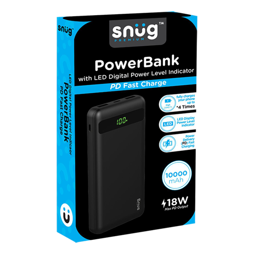 Snug 10000Mah Led Dig2 Pd Powerbank Snug 10000Mah Led Dig2 Pd Powerbank