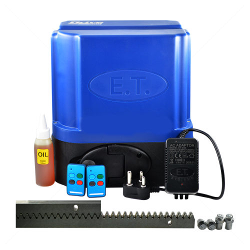 Nice Drive 500 Kit + 4m Nylon Rack, 2x TX4, Plug-in Transformer