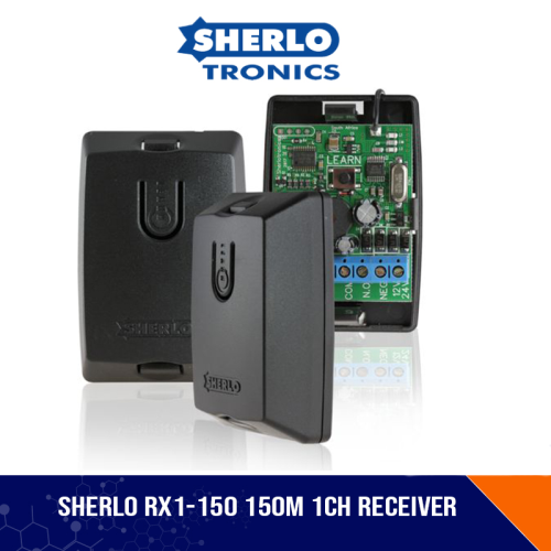 Sherlo 1 Channel 150m Code Hop Receiver RX1-150 - 433mHz Sherlo 1 Channel 150m Code Hop Receiver RX1-150 - 433mHz