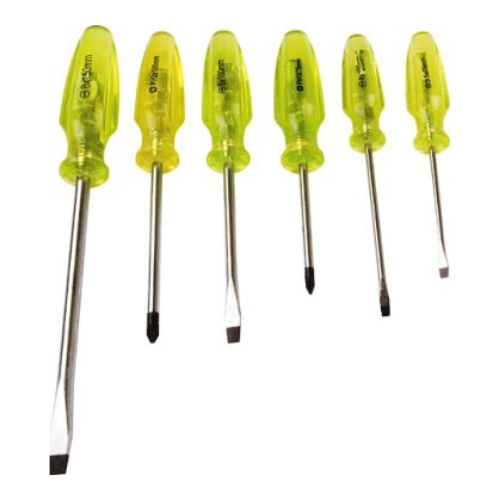 MTS 6 Piece Black Tip Screwdriver Set