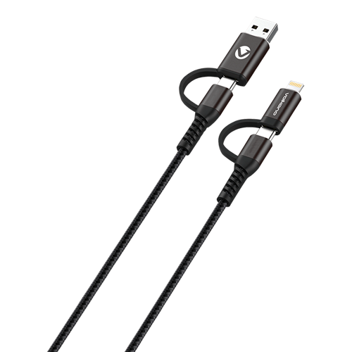 Volkano Weave Series 4-in-1 Charge & Data Cable 1.2m Volkano Weave Series 4-in-1 Charge & Data Cable 1.2m